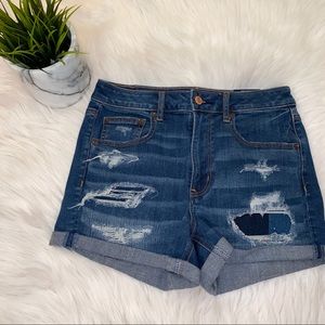 American Eagle super hi-rise shorts